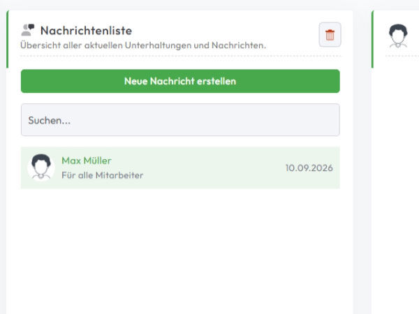 Funktion Gästekommunikation