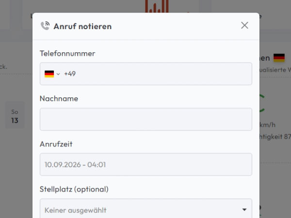 Funktion Telefonanfragen